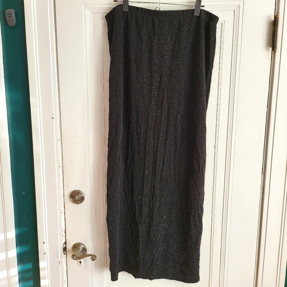 Wild Fable sparkly spandex midi skirt with high slit